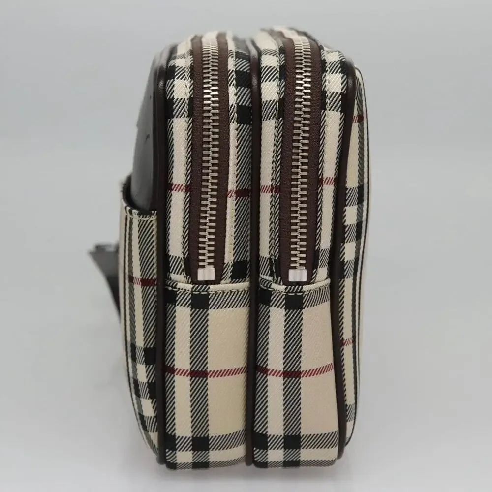 Burberry Nova Check Nylon Clutch Bag Beige